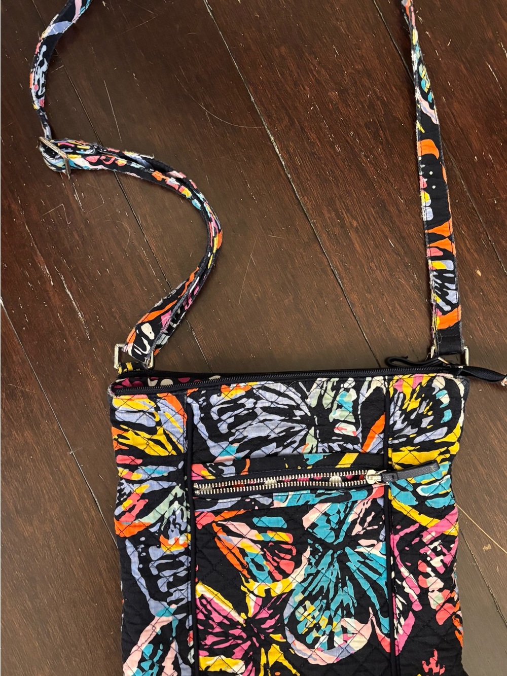 Quilted Crossbody Bag in Multicolor Floral Print